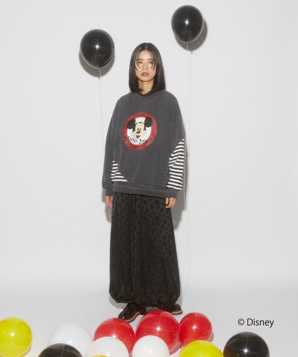 FRAPBOIS リメイクスウェット FRAPBOIS＜MICKEY MOUSEコレクション＞ チャコールグレー