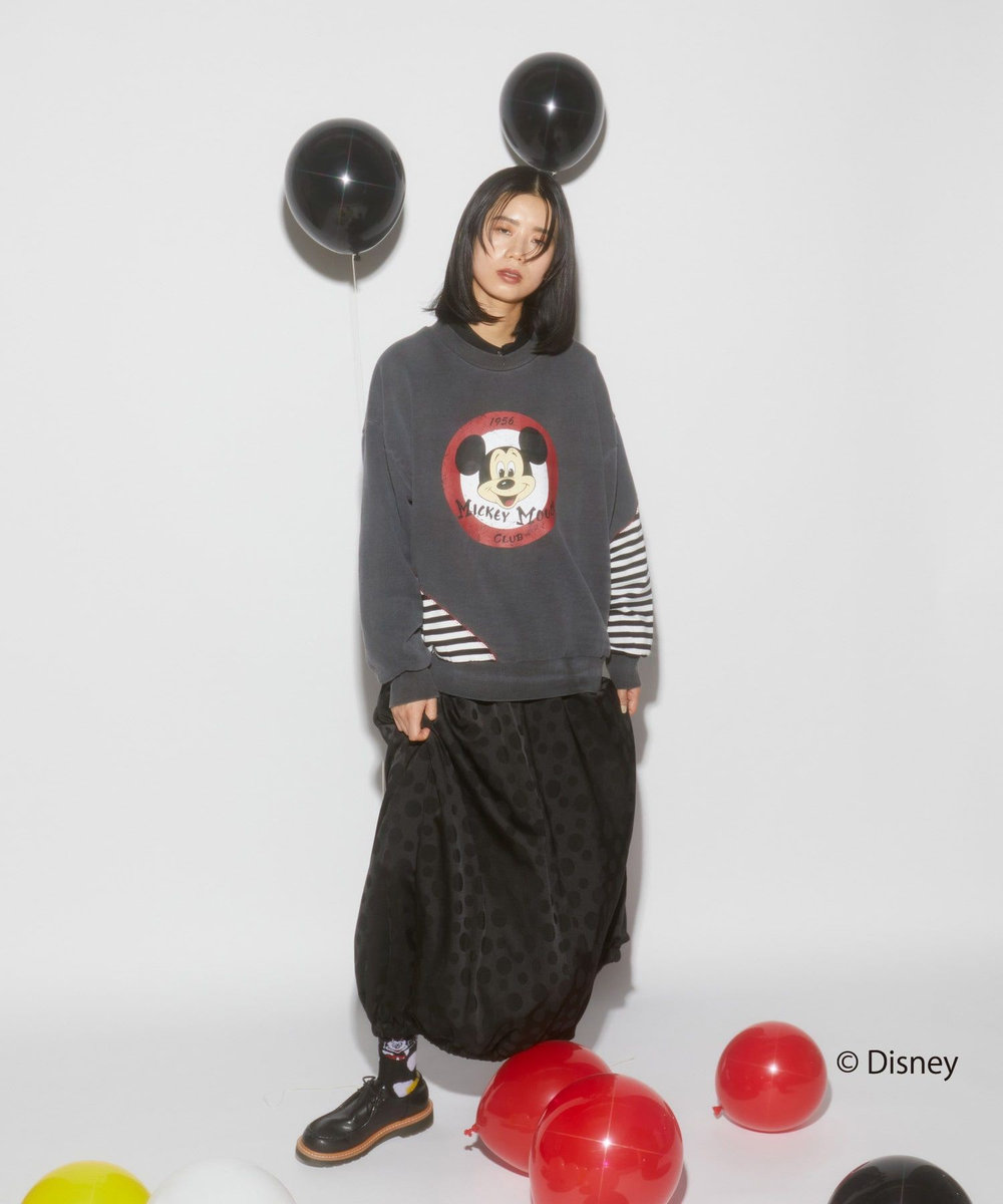 FRAPBOIS リメイクスウェット FRAPBOIS＜MICKEY MOUSEコレクション＞ チャコールグレー