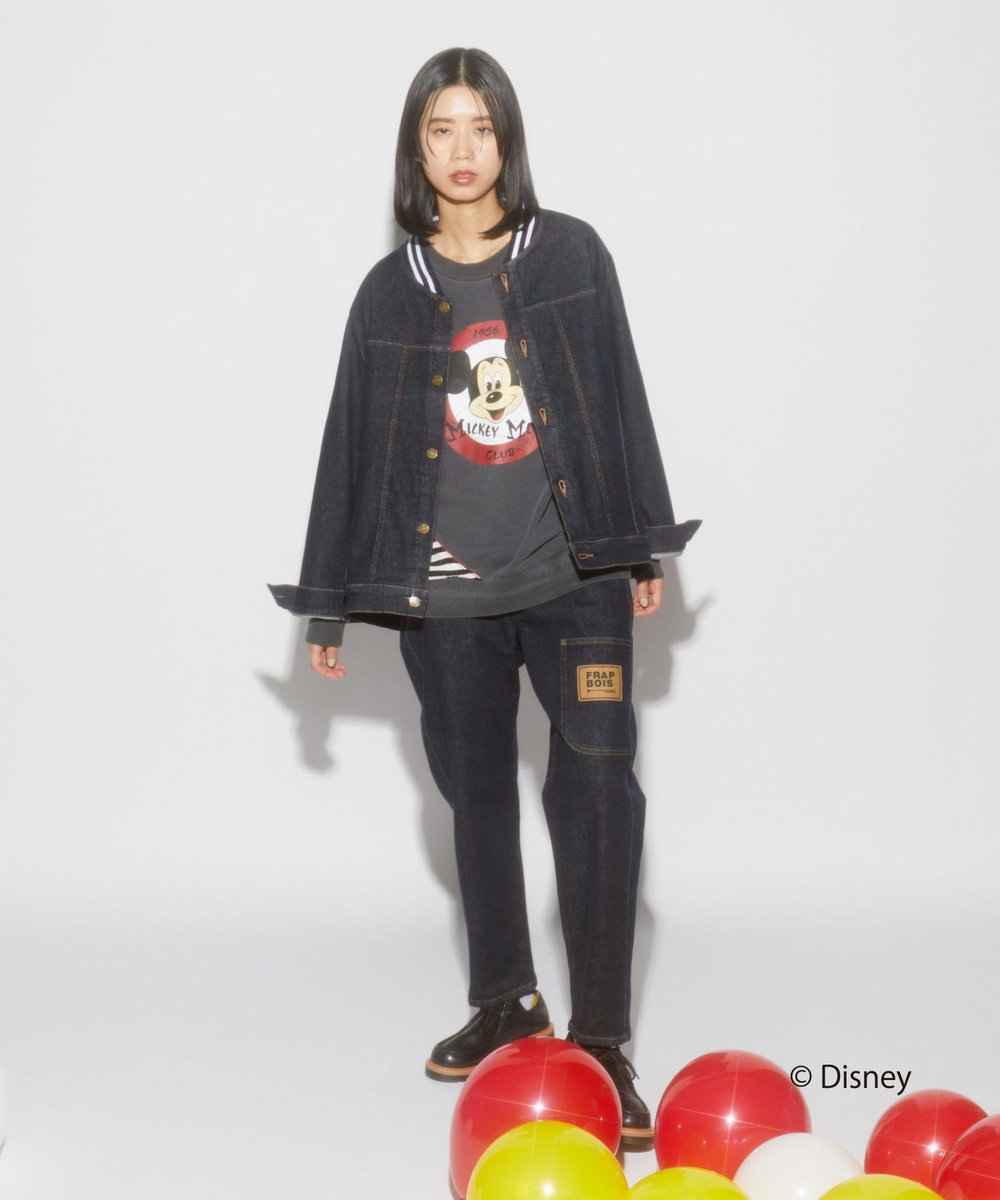 FRAPBOIS リメイクスウェット FRAPBOIS＜MICKEY MOUSEコレクション＞ チャコールグレー