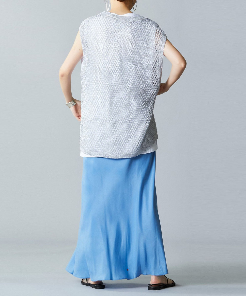 1er Arrondissement キュプラツイルマーメイドスカート ブルー