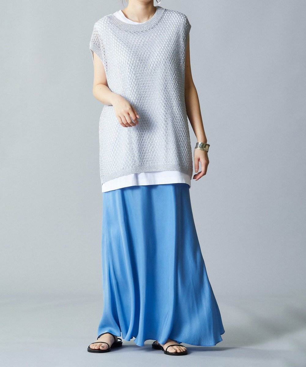 1er Arrondissement キュプラツイルマーメイドスカート ブルー
