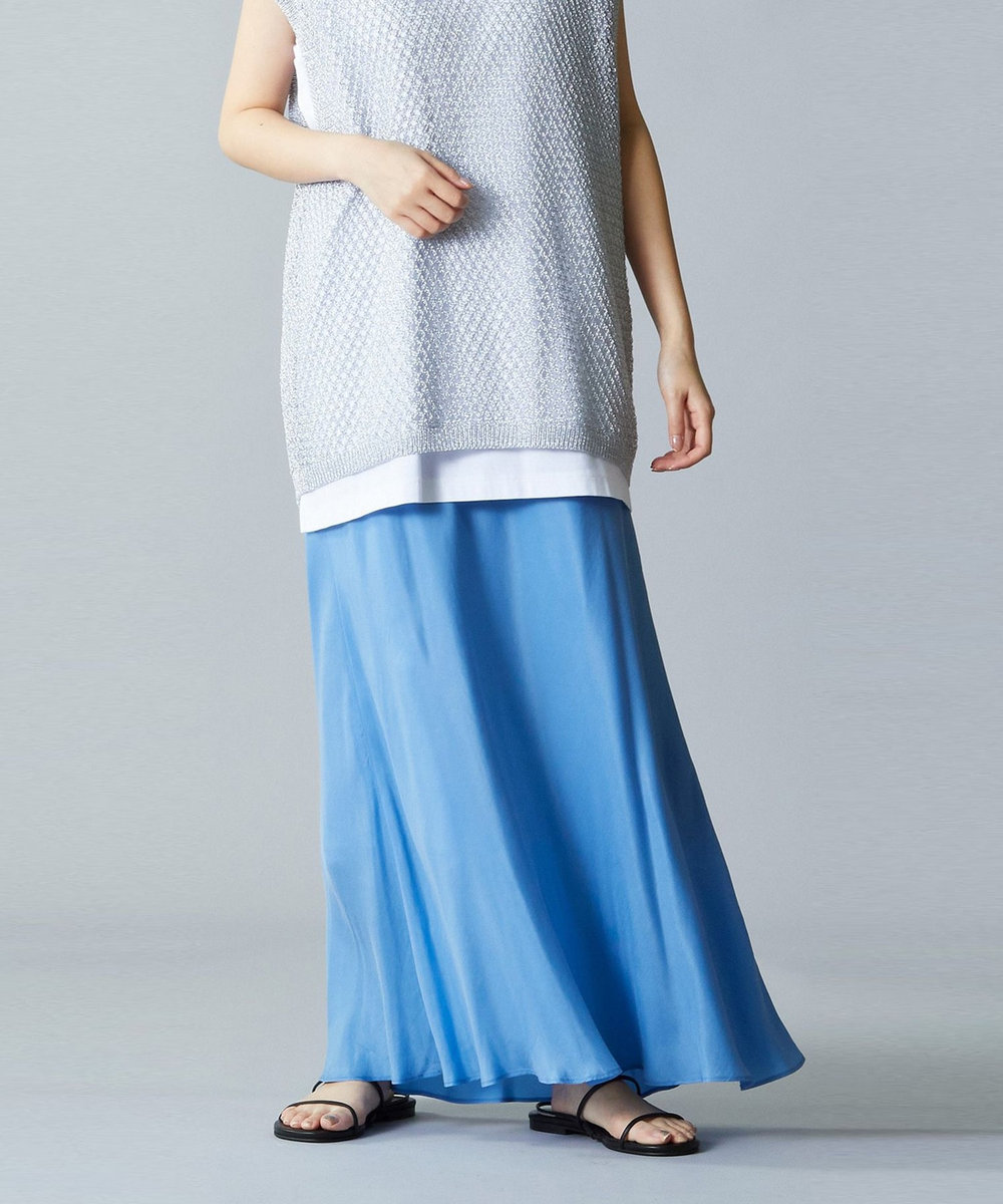 1er Arrondissement キュプラツイルマーメイドスカート ブルー