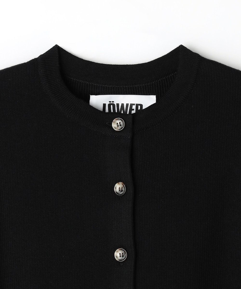 1er Arrondissement 《別注カラー》＜LOWER/ローヴァー＞ショルダータックカーディガン ブラック