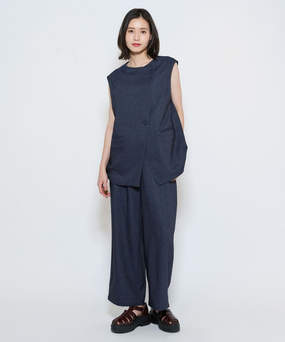 L'EQUIPE テクニカルデニムパンツ インディゴブルー