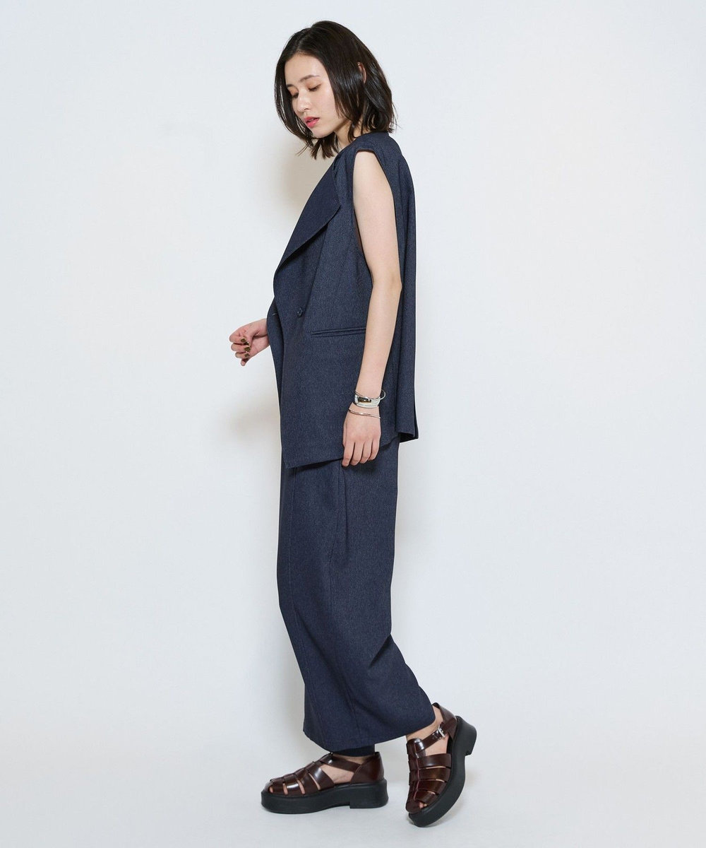 L'EQUIPE テクニカルデニムパンツ インディゴブルー