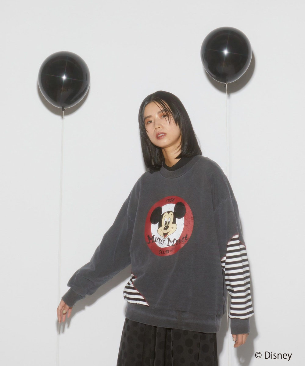 FRAPBOIS リメイクスウェット FRAPBOIS＜MICKEY MOUSEコレクション＞ チャコールグレー