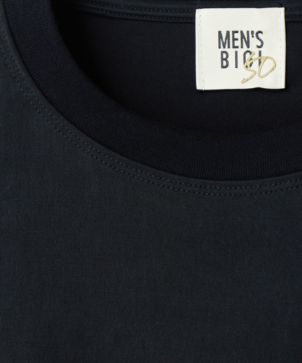 MEN'S BIGI フィブリルジャージー クルーネックTシャツ ブラック