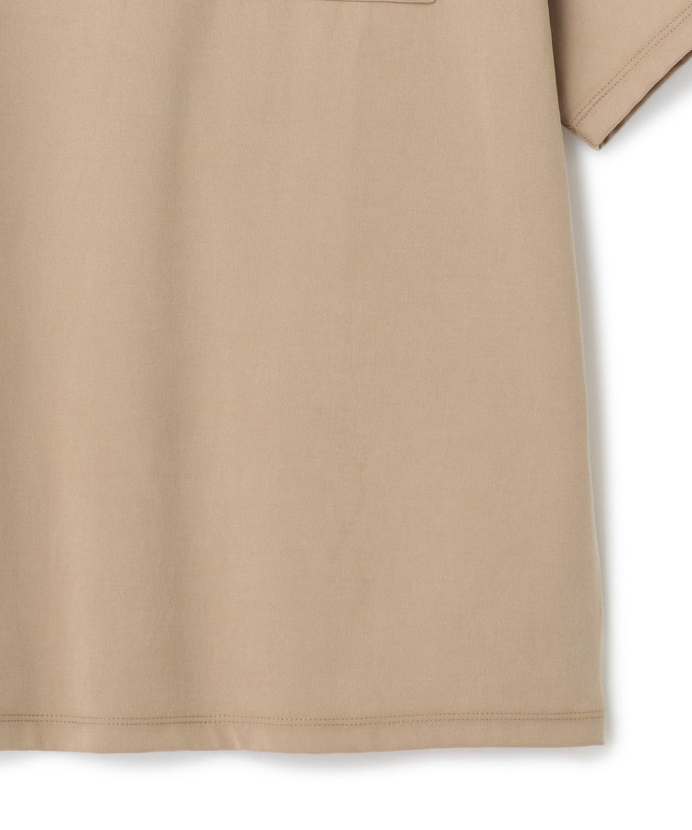 MEN'S BIGI フィブリルジャージー クルーネックTシャツ ベージュ