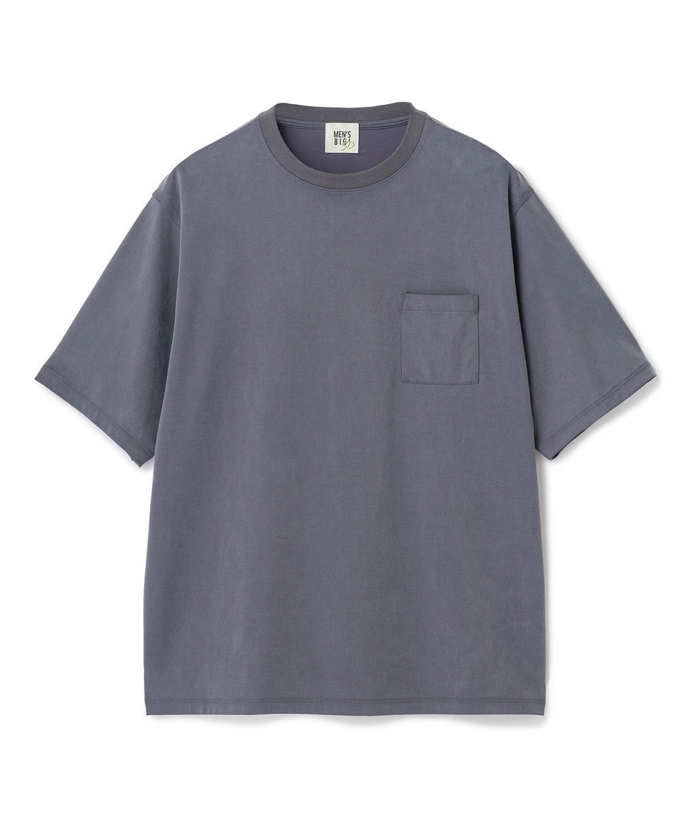 MEN'S BIGI フィブリルジャージー クルーネックTシャツ グレー