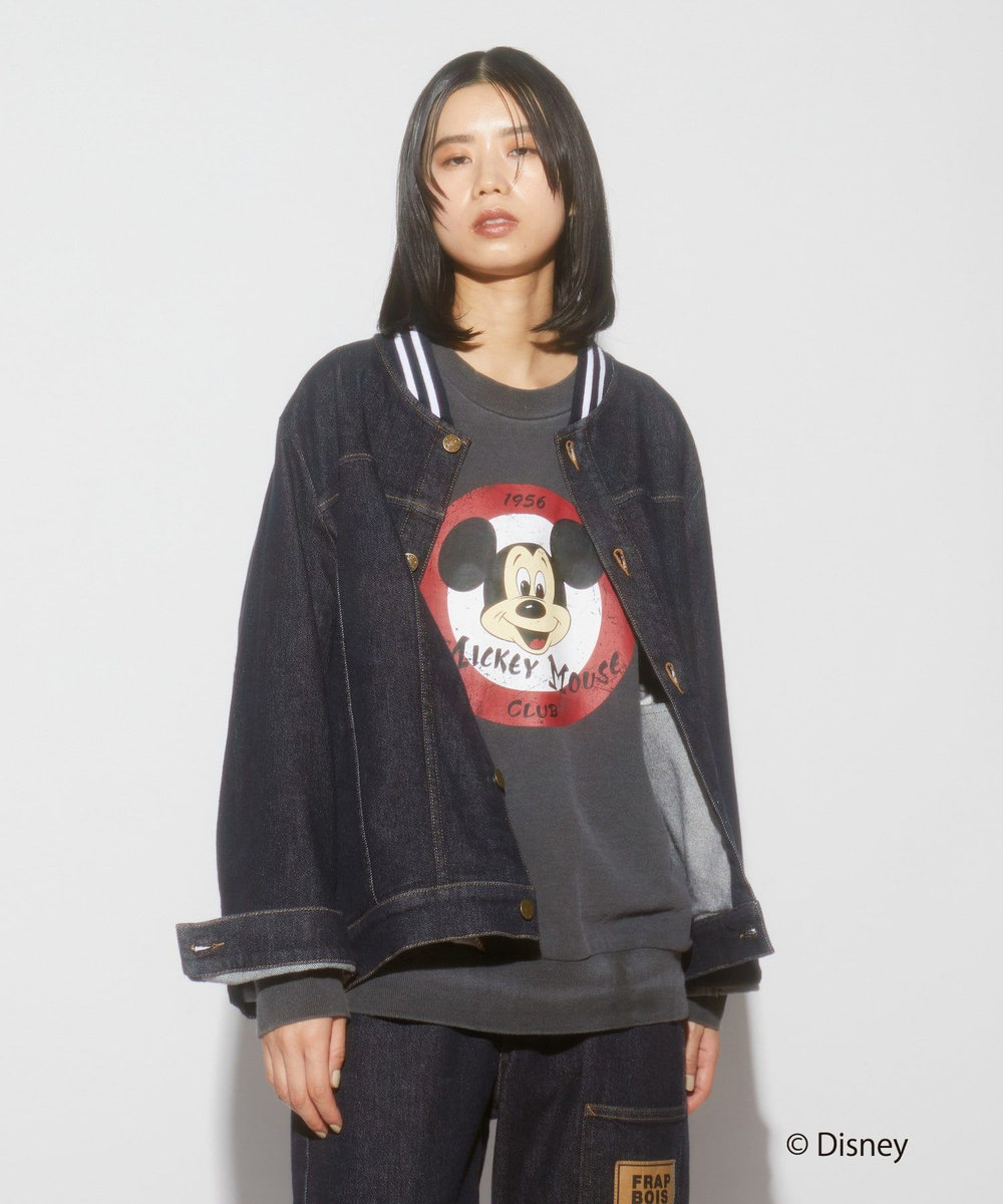 FRAPBOIS リメイクスウェット FRAPBOIS＜MICKEY MOUSEコレクション＞ チャコールグレー