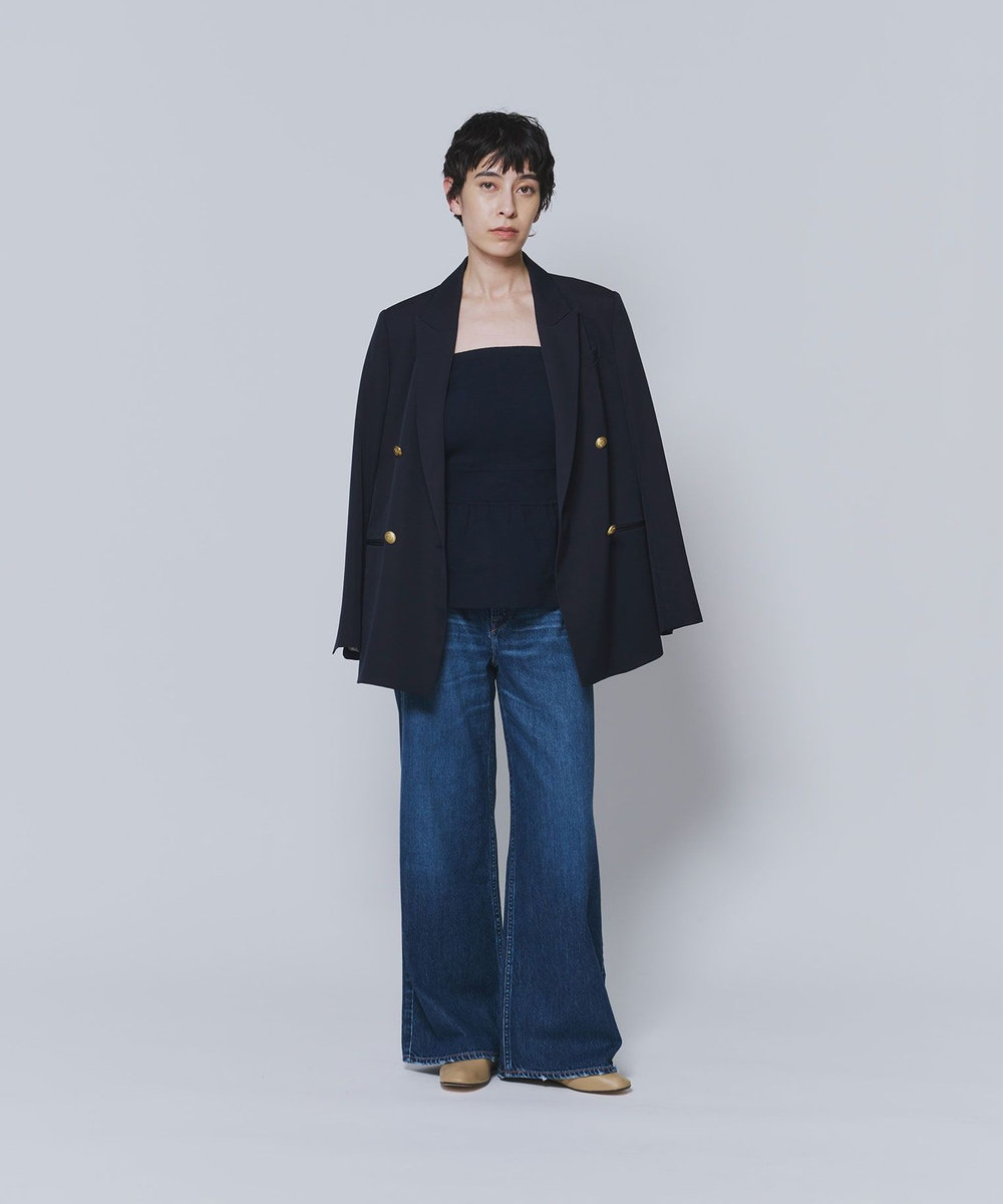 1er Arrondissement ＜BONNY WOVEN (ボニーウーブン)＞“Light OZ Baggy "デニムパンツ ブルー
