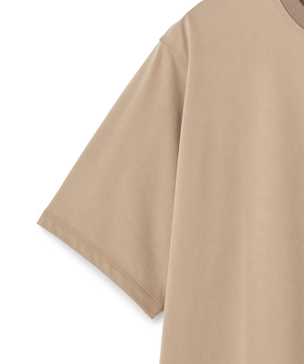 MEN'S BIGI フィブリルジャージー クルーネックTシャツ ベージュ