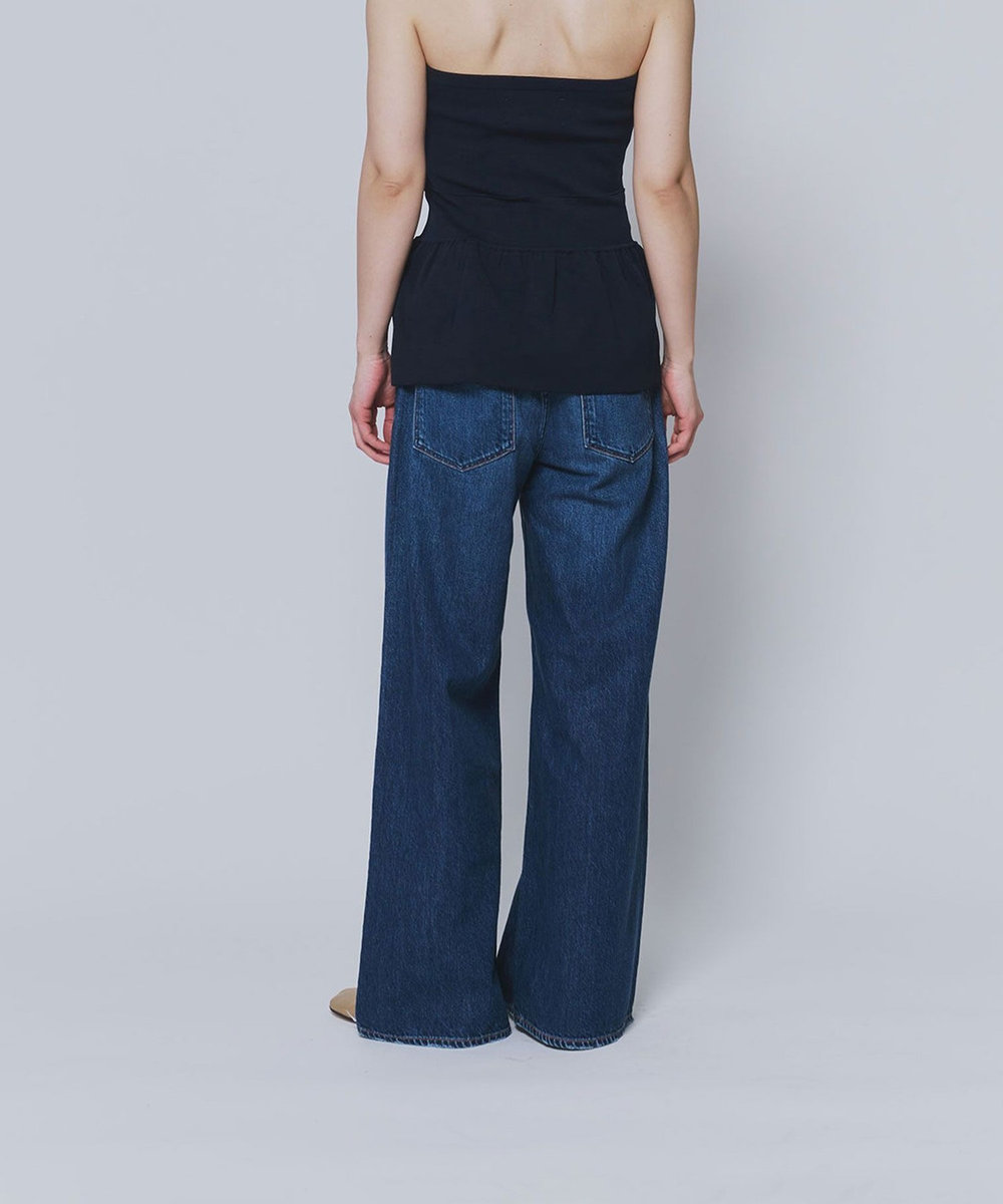 1er Arrondissement ＜BONNY WOVEN (ボニーウーブン)＞“Light OZ Baggy "デニムパンツ ブルー
