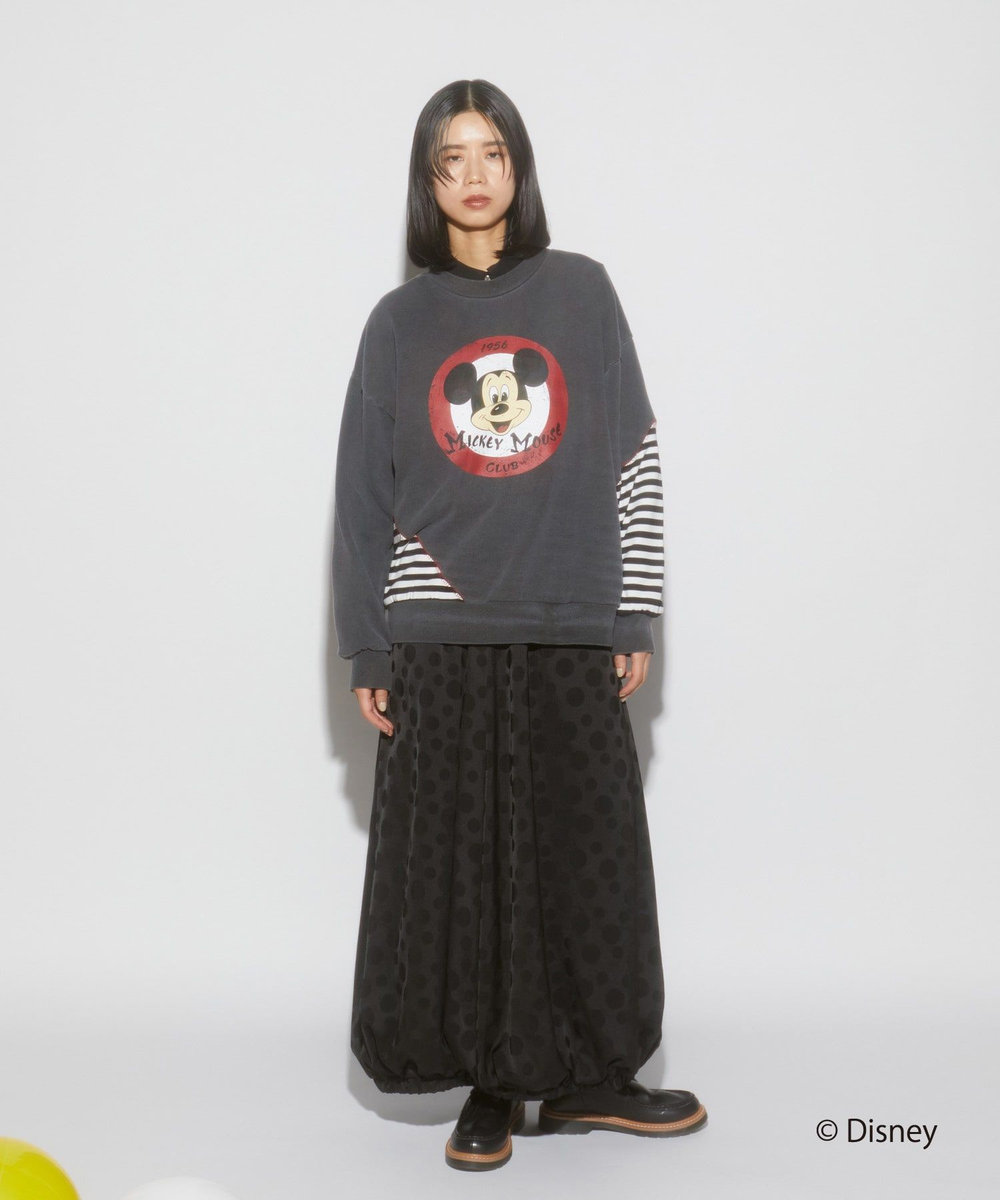 FRAPBOIS リメイクスウェット FRAPBOIS＜MICKEY MOUSEコレクション＞ チャコールグレー