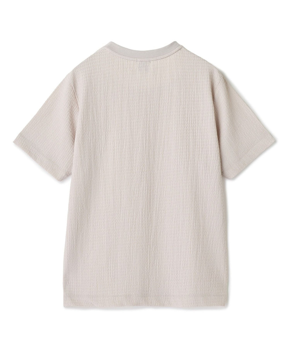 MEN'S BIGI フェイクレイヤードキーネック半袖Tシャツ グレー