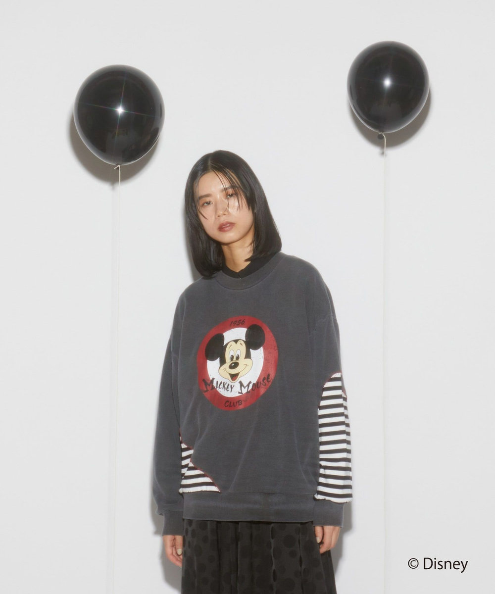 FRAPBOIS リメイクスウェット FRAPBOIS＜MICKEY MOUSEコレクション＞ チャコールグレー