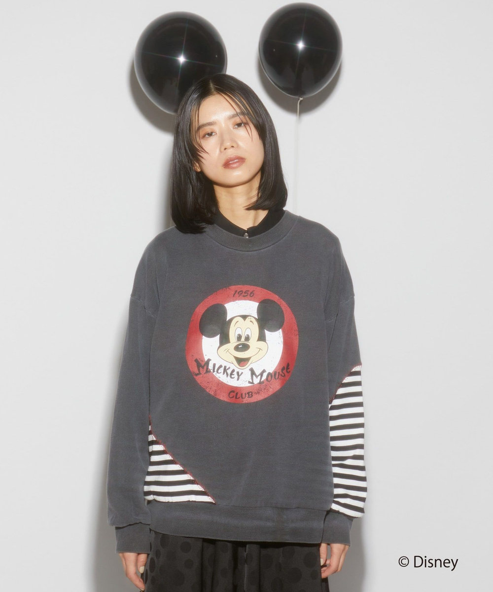FRAPBOIS リメイクスウェット FRAPBOIS＜MICKEY MOUSEコレクション＞ チャコールグレー