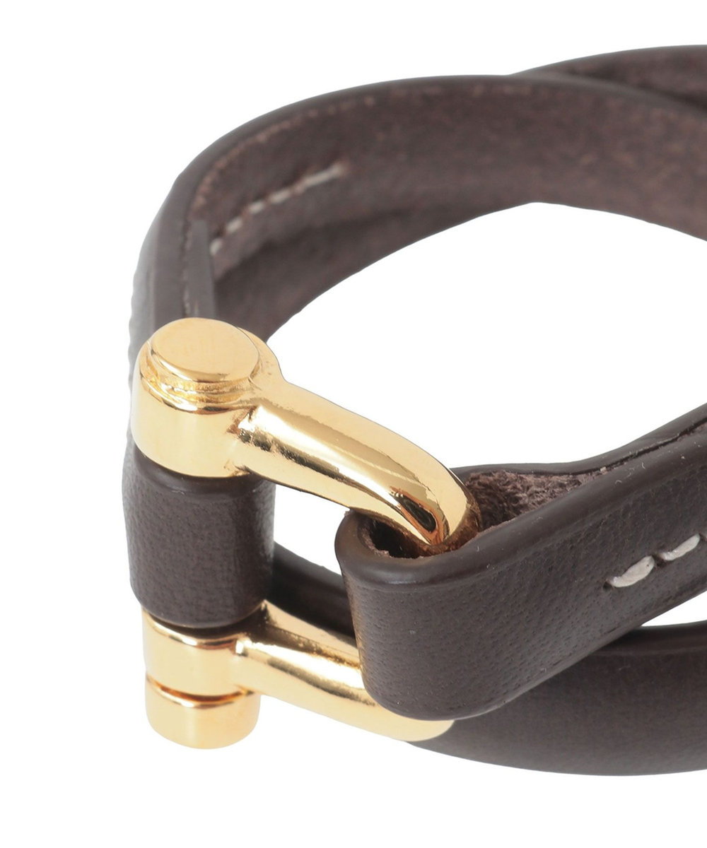 1er Arrondissement ＜CXC (シーエックスシー)＞レザーブレスレット ダークブラウン