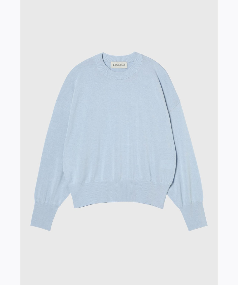 DÉPAREILLÉ CO/SI DOLMAN SLEEVE PULLOVER / CO/SIドルマンスリーブプルオーバー ブルー