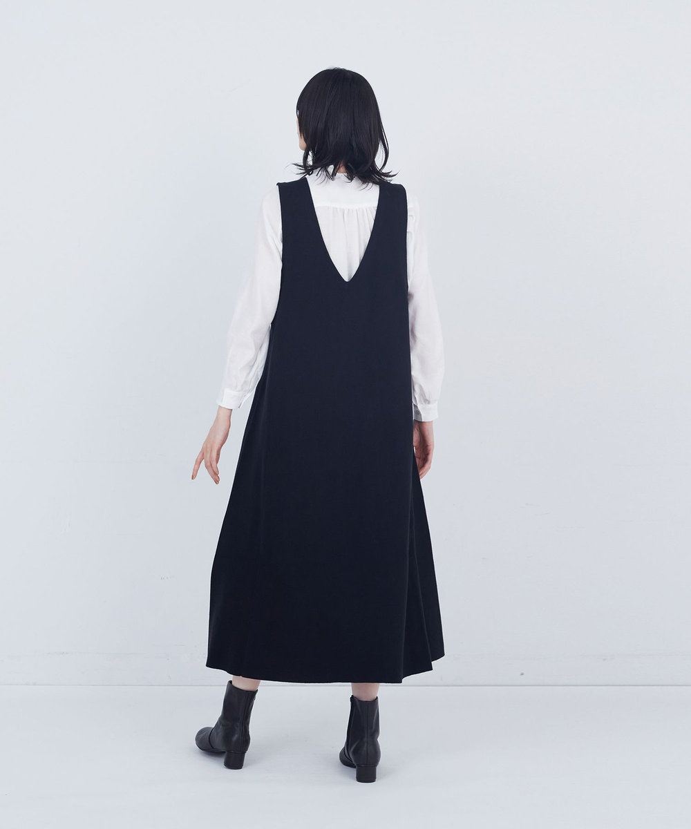 ADIEU TRISTESSE コットンミラノリブニットワンピース ブラック