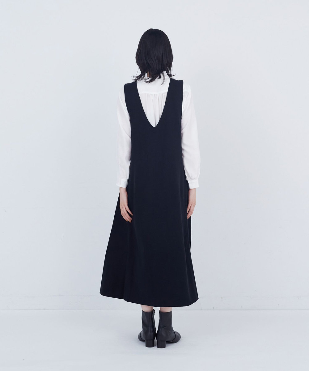 ADIEU TRISTESSE コットンミラノリブニットワンピース ブラック