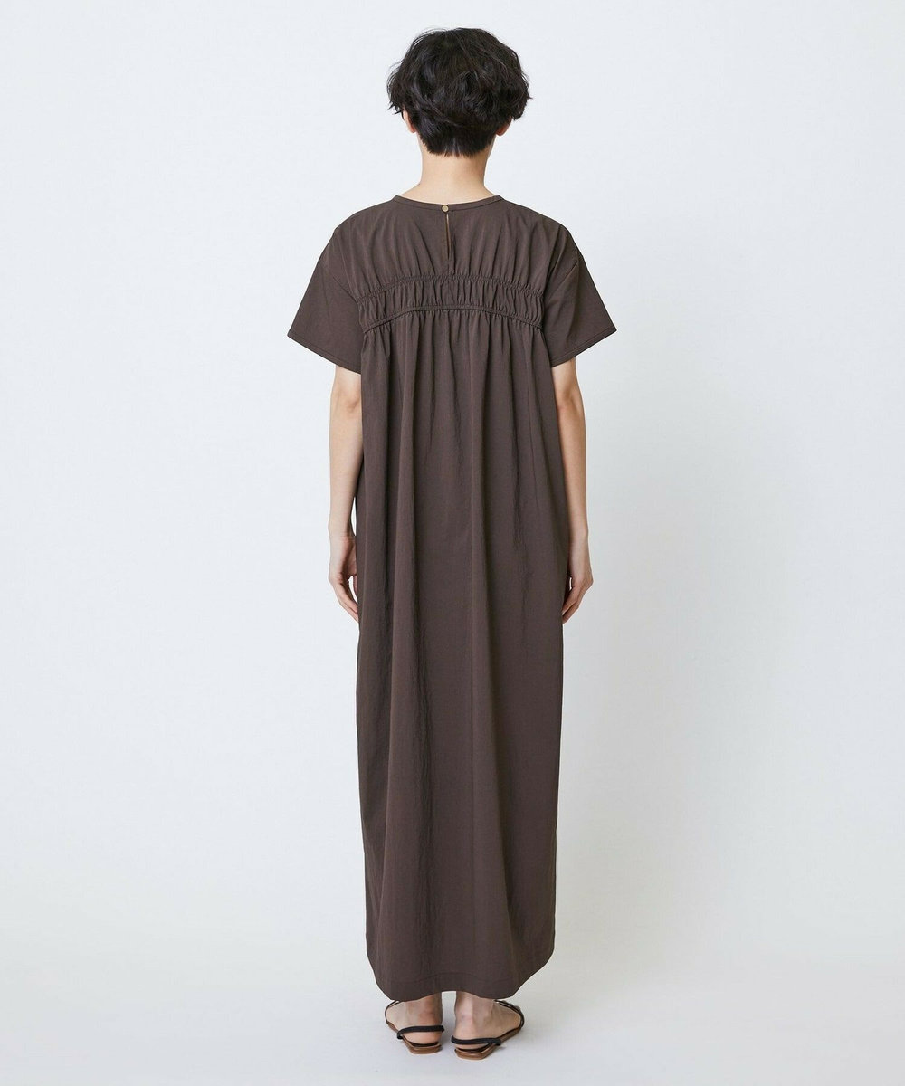 feerique feerique　ポリナイロンストレッチTシャツワンピース ブラウン
