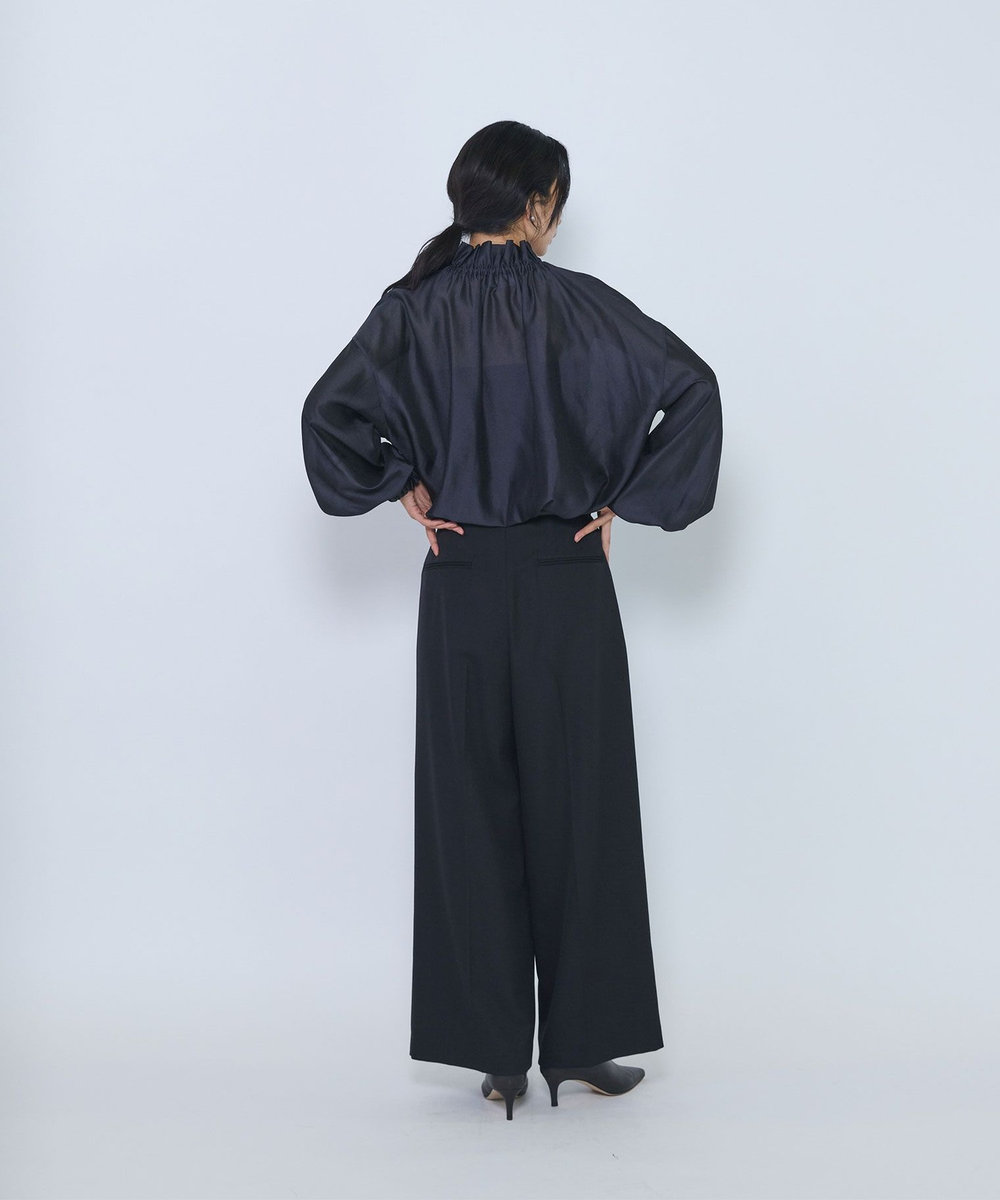 1er Arrondissement ニュアンスブラウス ブラック