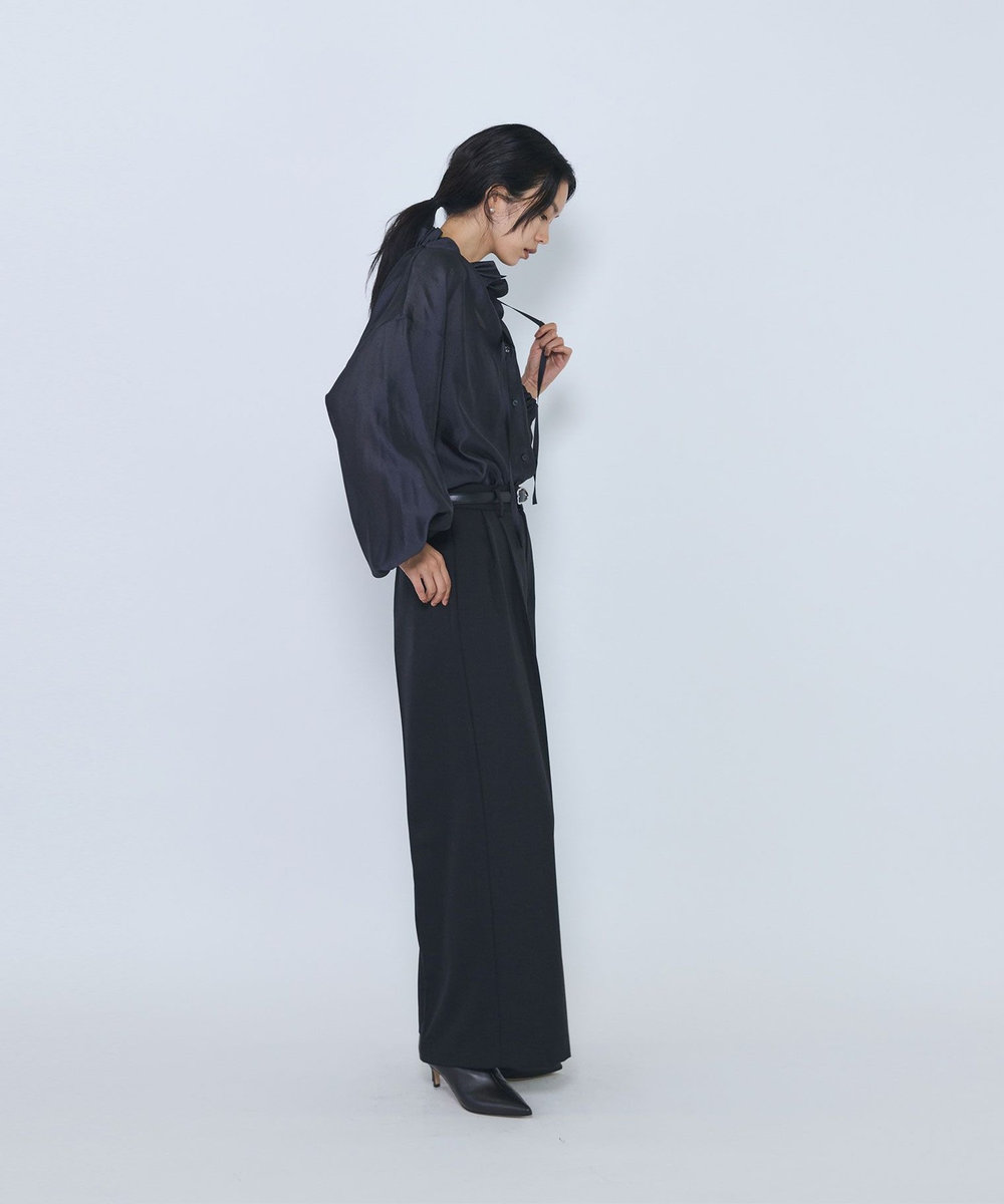 1er Arrondissement ニュアンスブラウス ブラック