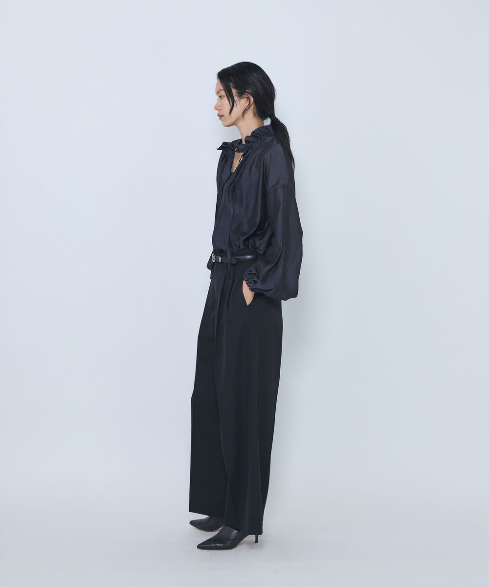 1er Arrondissement ニュアンスブラウス ブラック