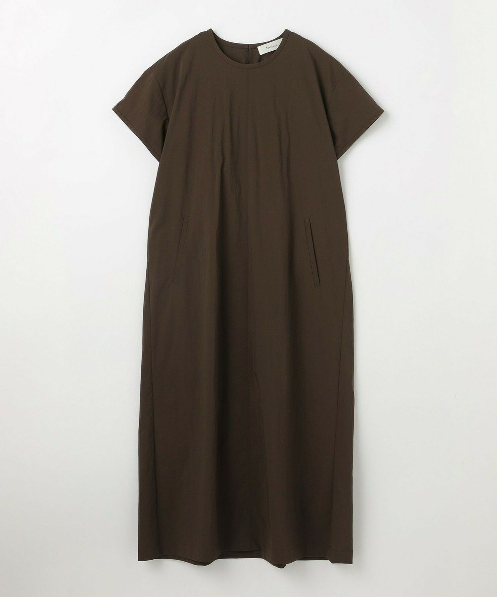feerique feerique　ポリナイロンストレッチTシャツワンピース ブラウン
