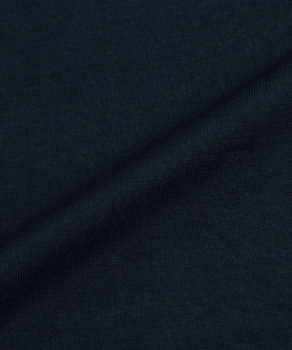 L'EQUIPE ギマコットンクルーネックカーディガン ダークネイビー