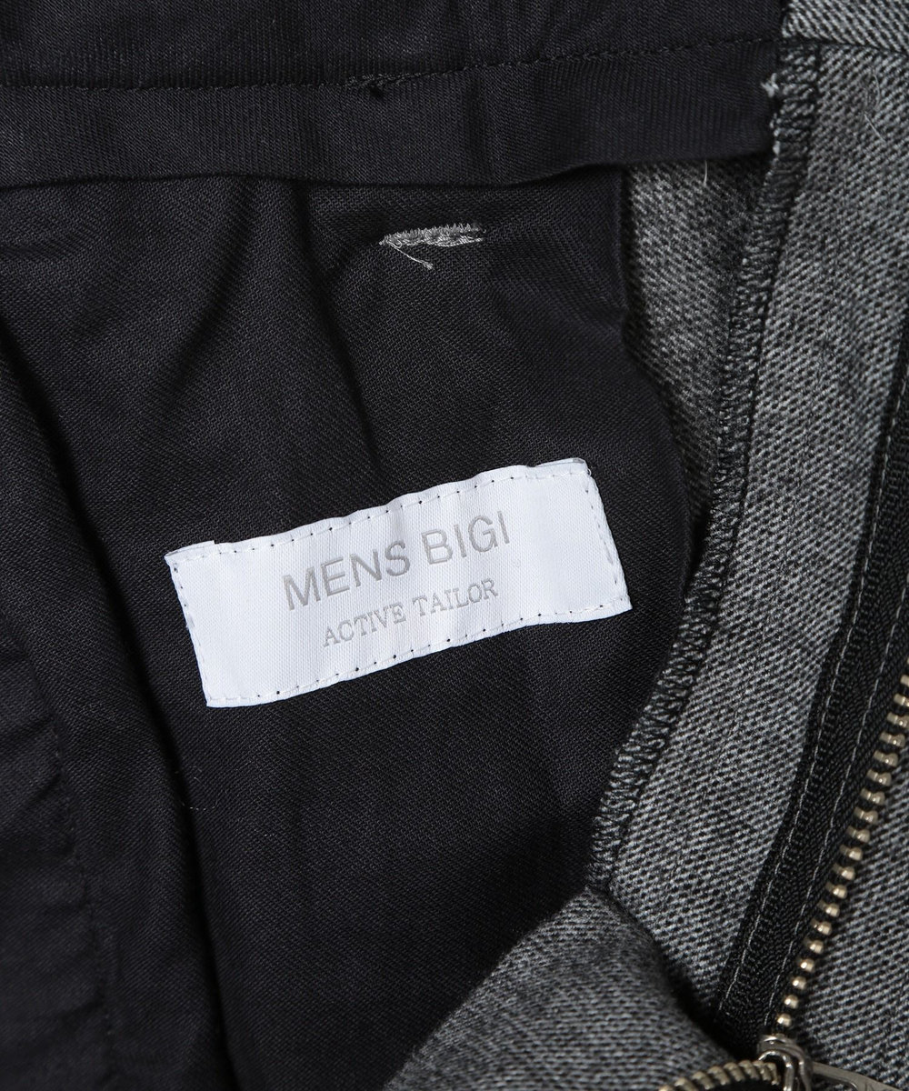 MEN'S BIGI TR起毛ピンドットストレッチパンツ ブラウン