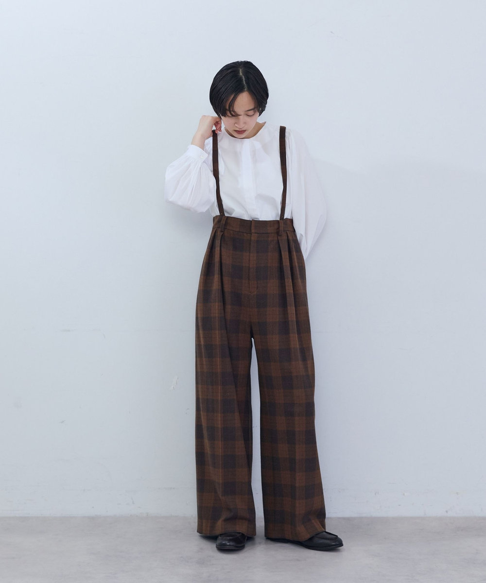 ADIEU TRISTESSE ショルダータックブラウス オフホワイト