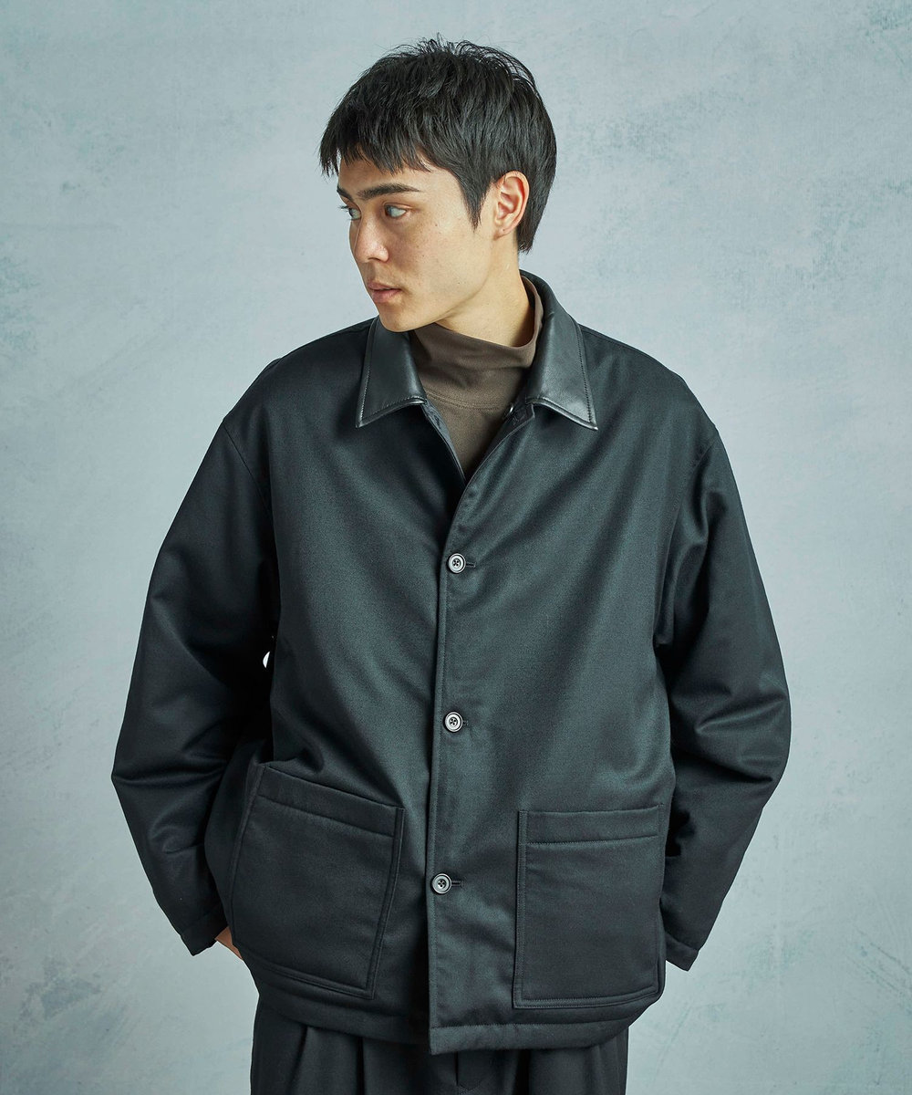 MEN'S BIGI 【50th Anniv . 中田 慎介】WOOL x NYLON REVERSIBLE JACKET ブラック