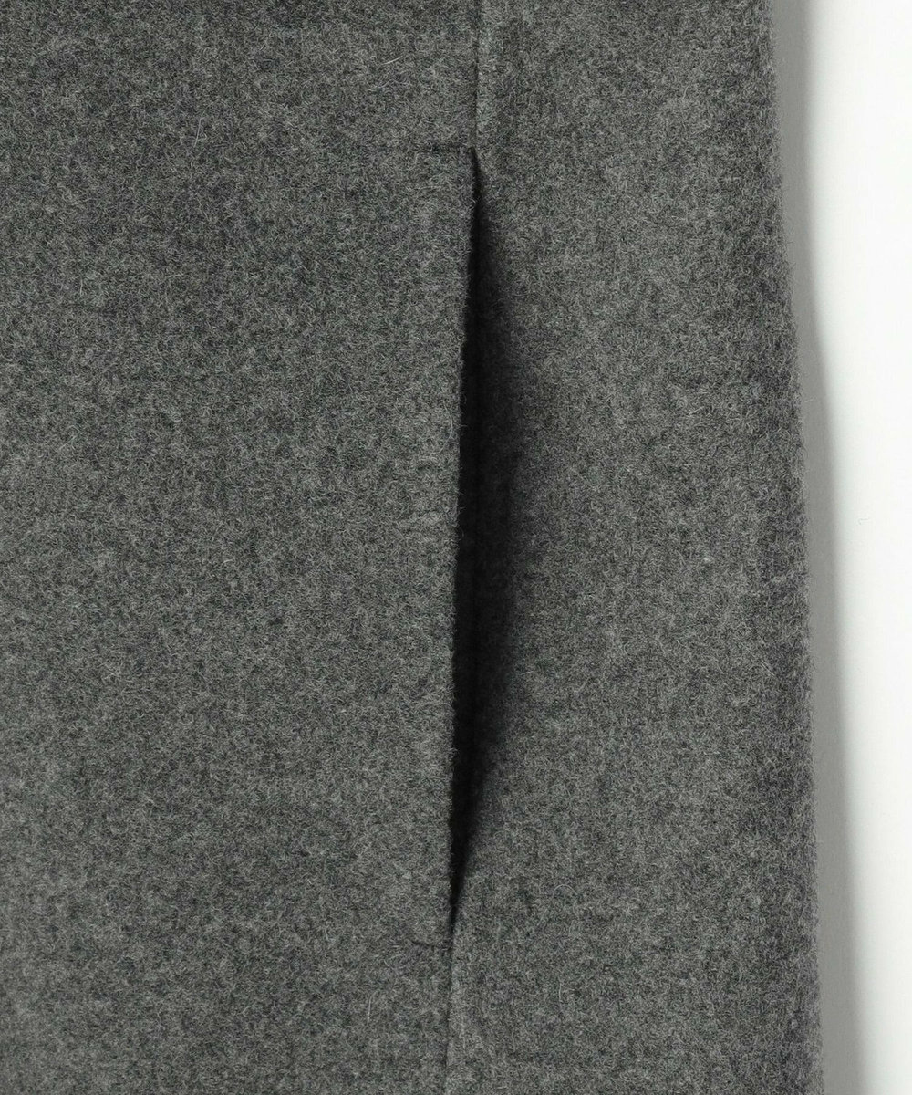 MOGA Lサイズ（大きいサイズ） 【大きいサイズ】スタイリスト戸野塚かおるコラボ メルトンハーフコート チャコールグレー