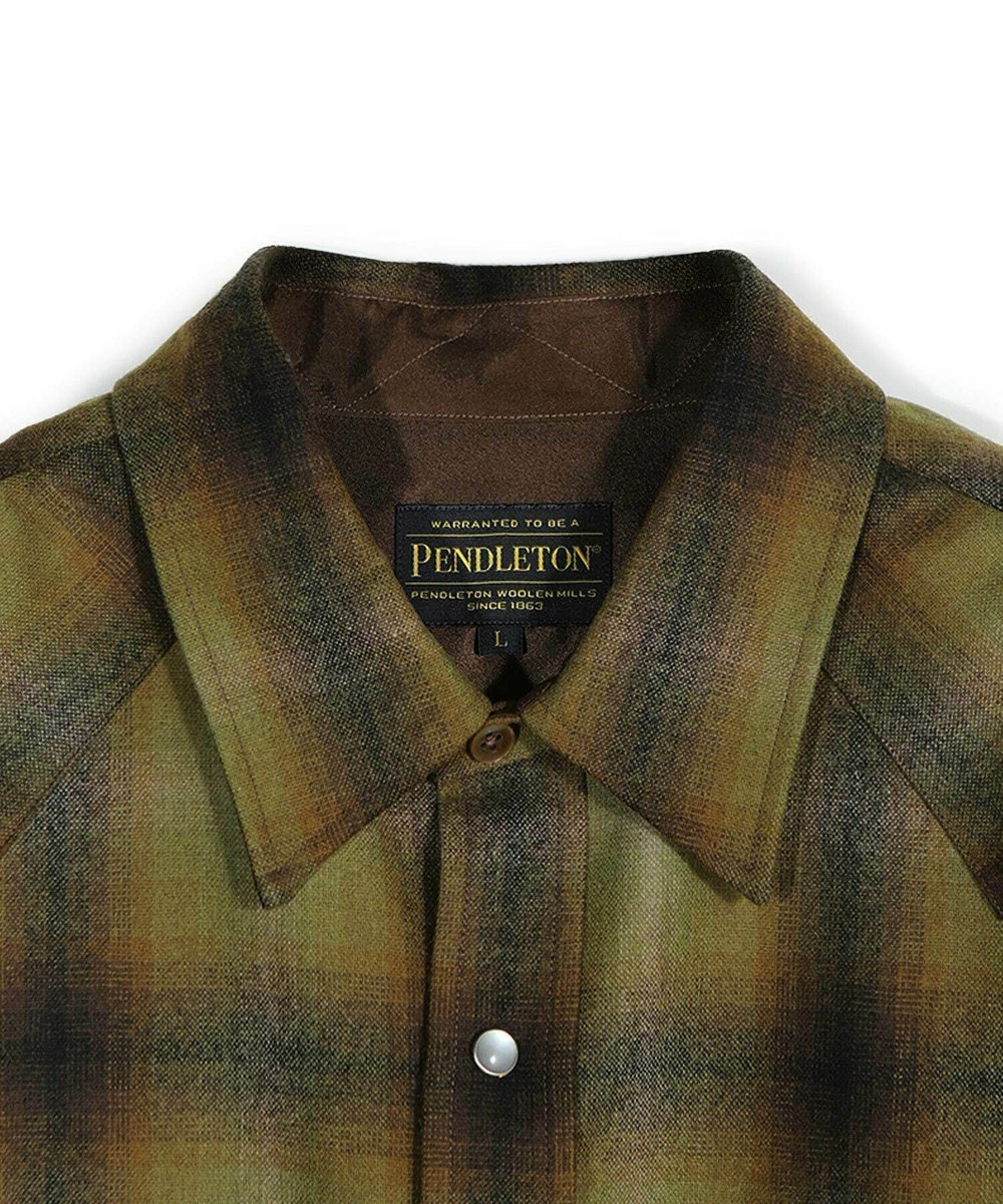 MEN'S BIGI 【PENDLETON/ペンドルトン】別注オンブレチェックシャツ カーキ