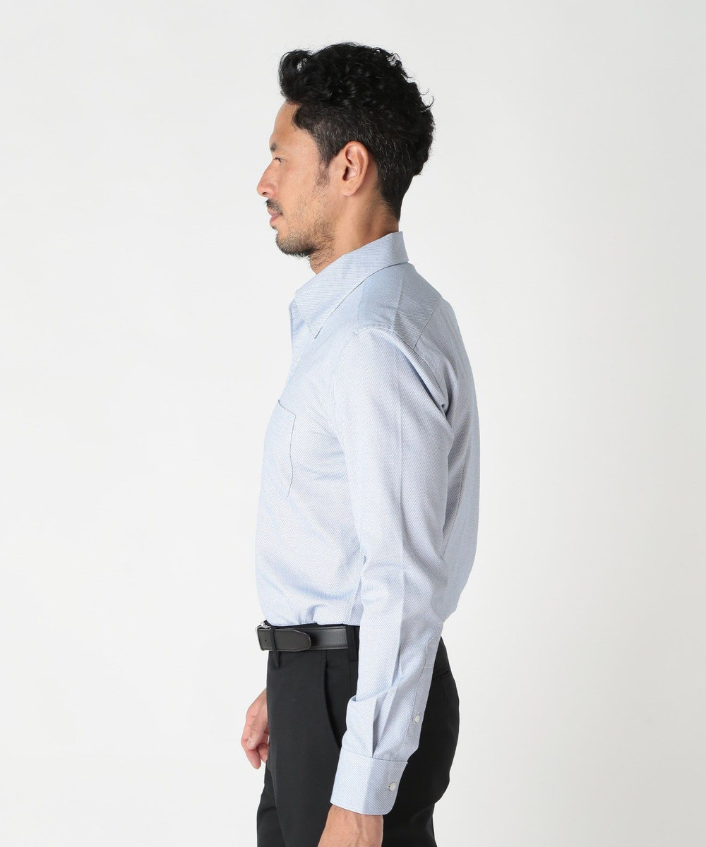 MEN'S BIGI コットンポリエステルドビーシャツ<EASY CARE> ホワイト系その他