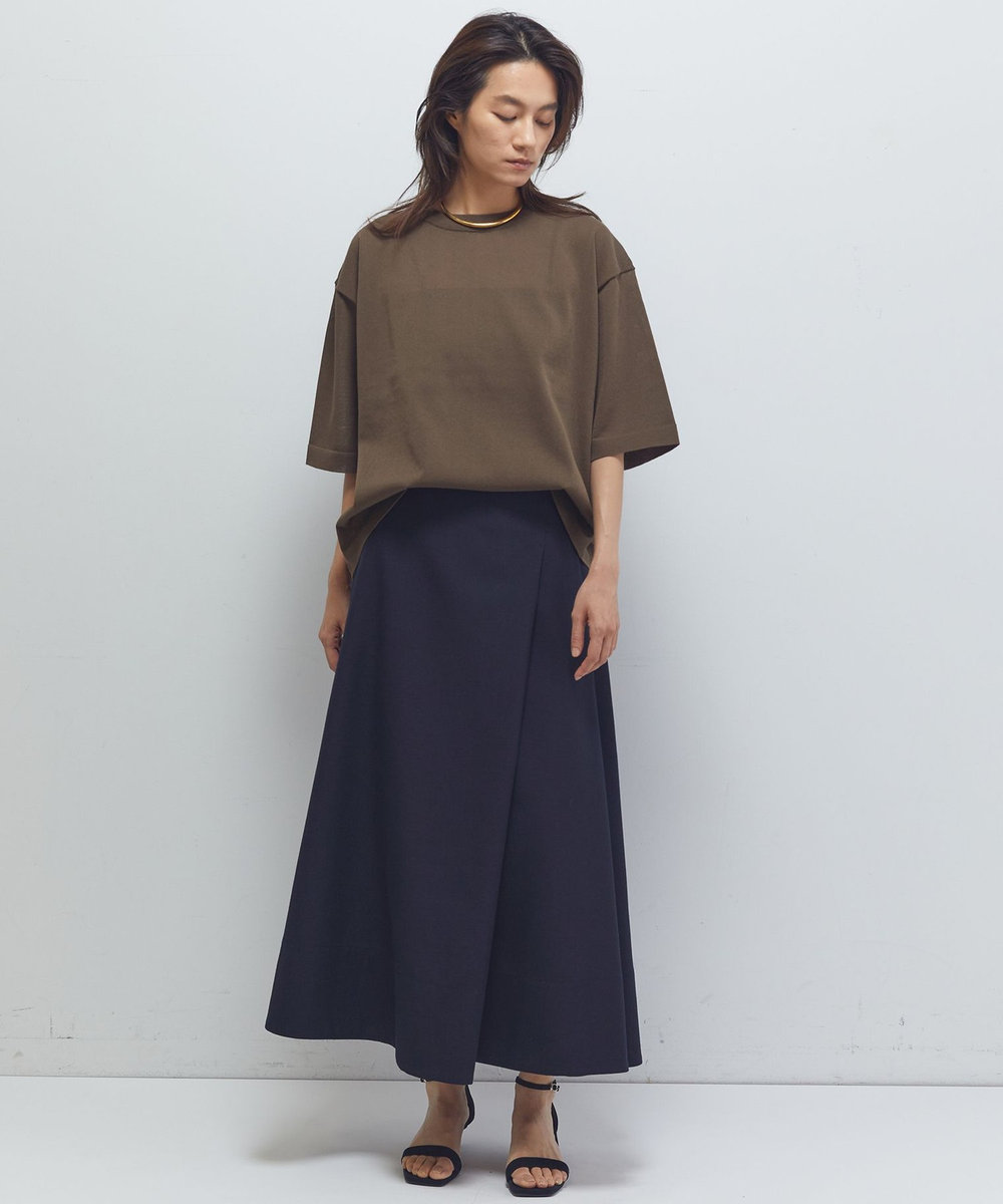 1er Arrondissement ドライニットTシャツ ブラウン