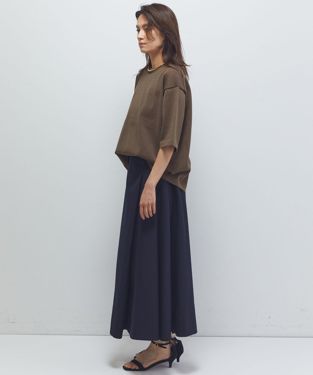 1er Arrondissement ドライニットTシャツ ブラウン