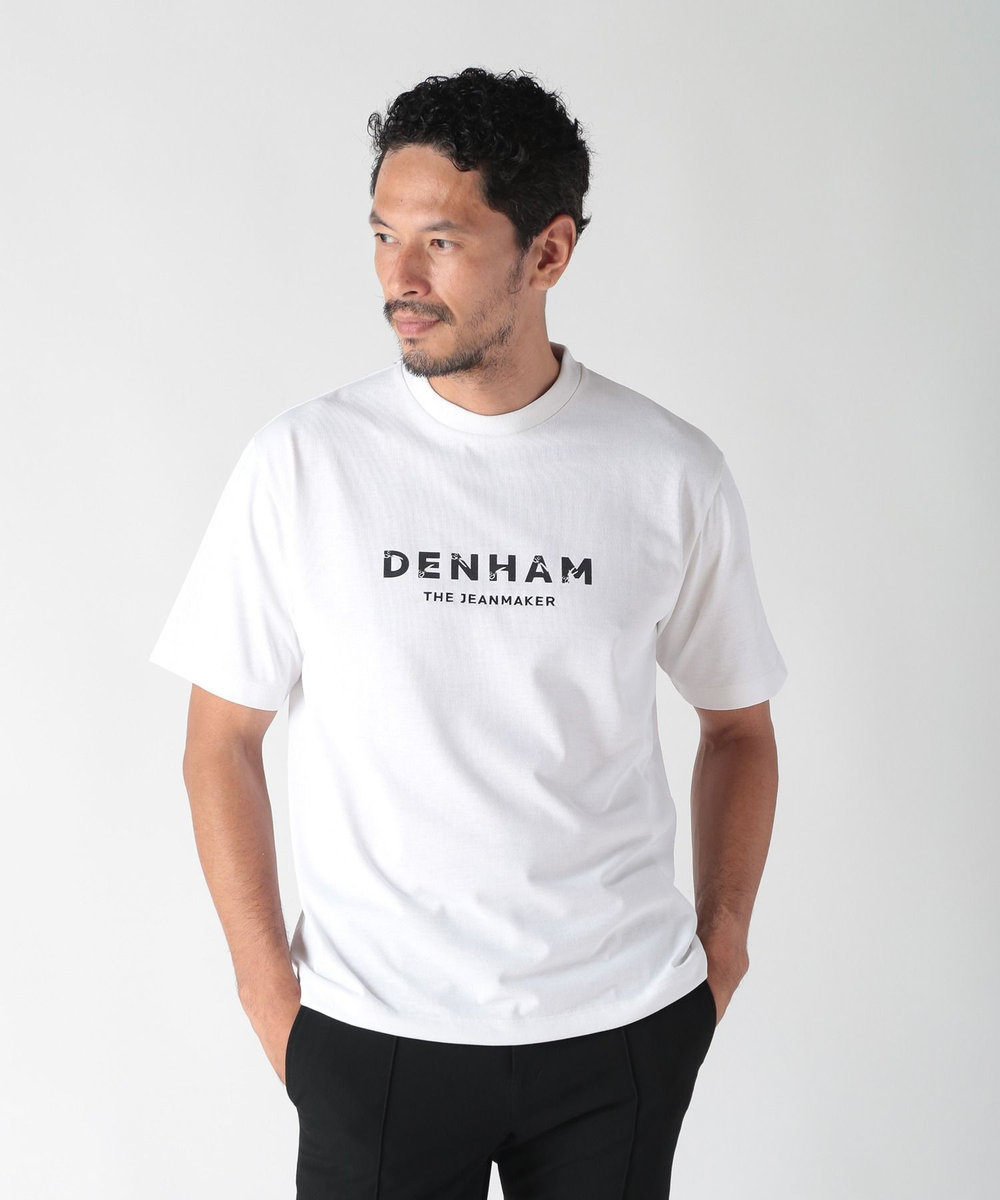 MEN'S BIGI 【DENHAM×MEN'S BIGI】TRYCOOL天竺シザープリントT ホワイト