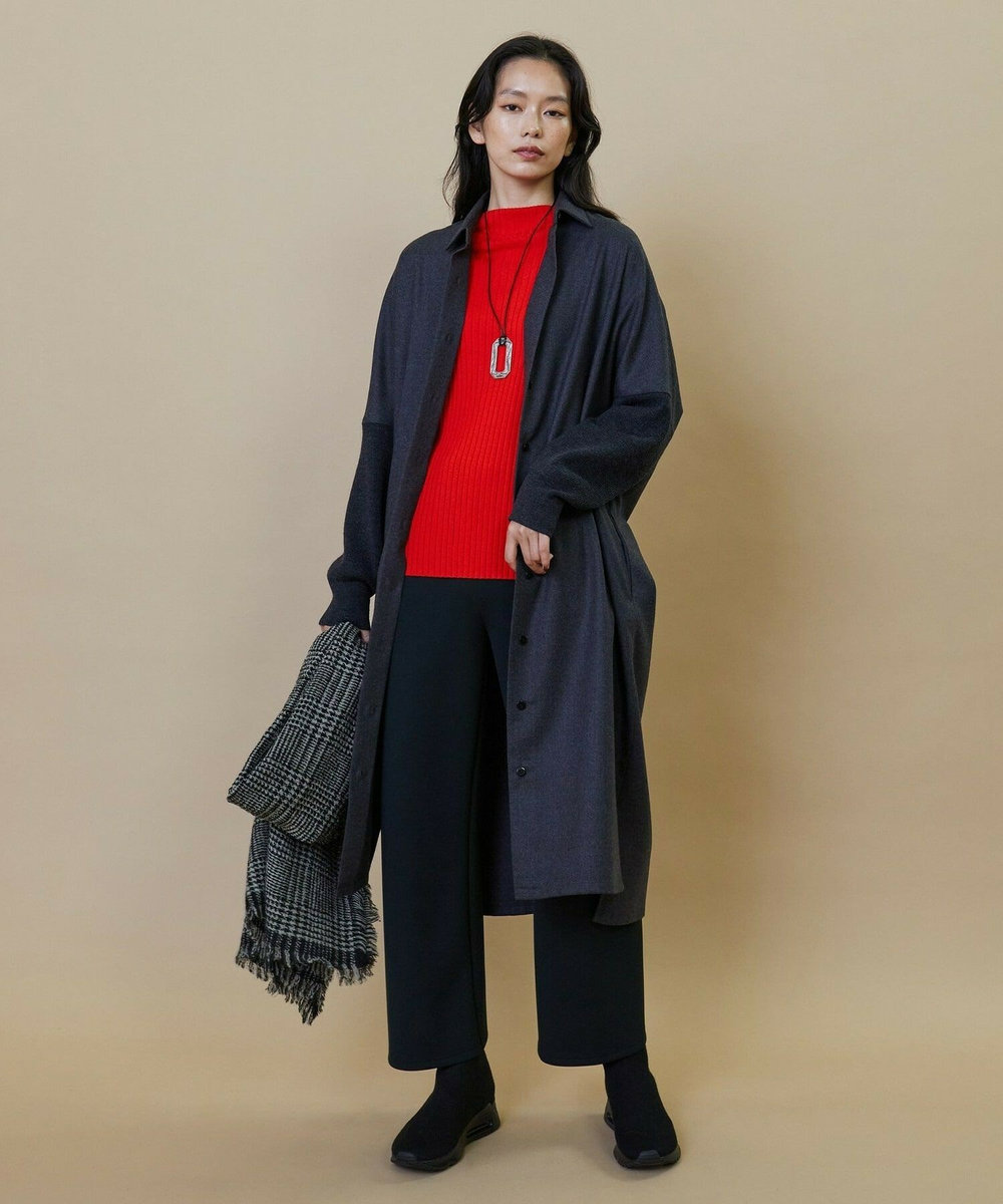 L'EQUIPE L'EQUIPE ×ASH ニットハイカットスニーカー ブラック