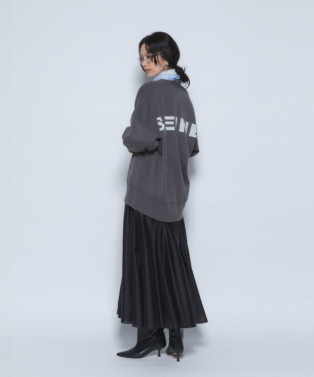 1er Arrondissement ボリュームヘムスカート ブラック
