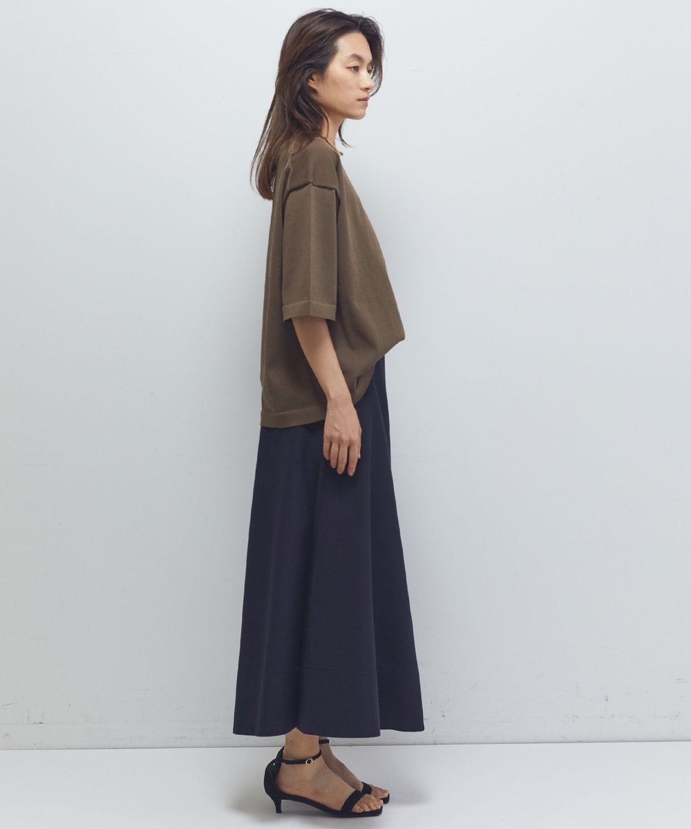 1er Arrondissement ドライニットTシャツ ブラウン