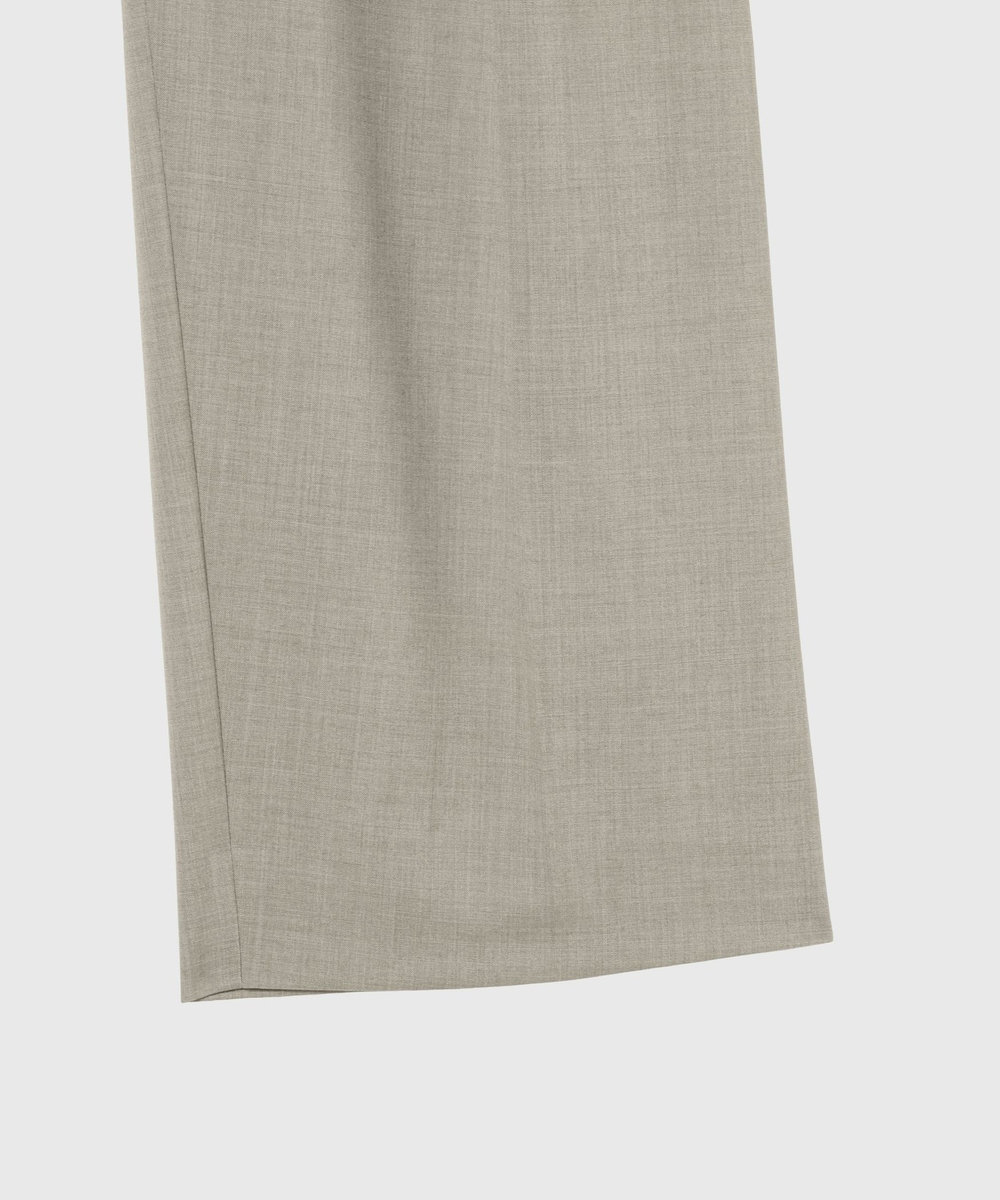 DÉPAREILLÉ TROPICAL WOOL GATHER PANTS / トロピカルウールギャザーパンツ ベージュ