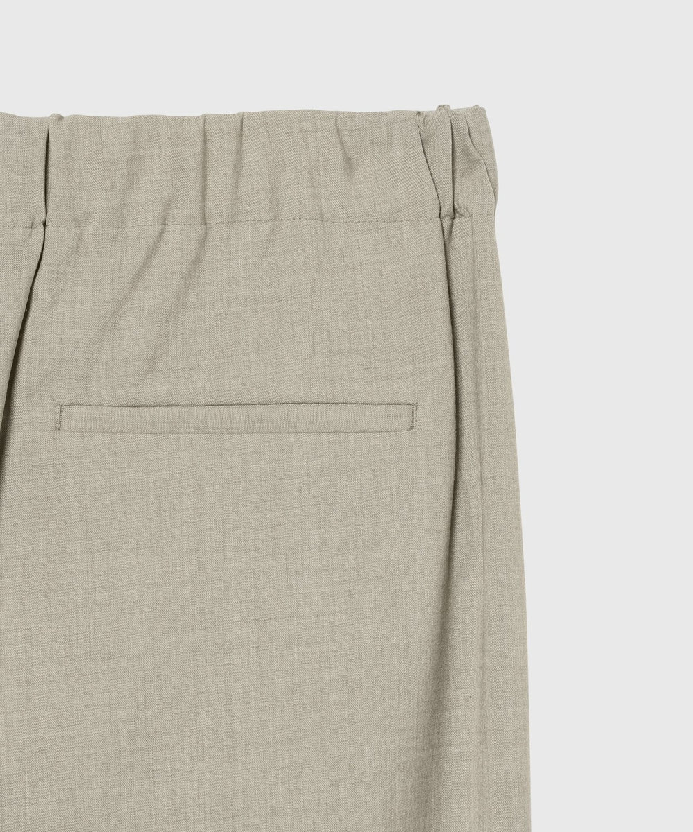 DÉPAREILLÉ TROPICAL WOOL GATHER PANTS / トロピカルウールギャザーパンツ ベージュ