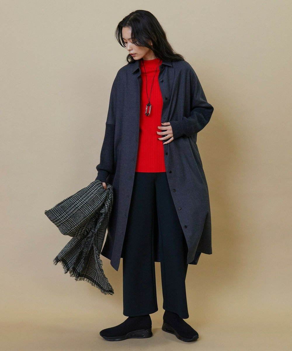 L'EQUIPE L'EQUIPE ×ASH ニットハイカットスニーカー ブラック