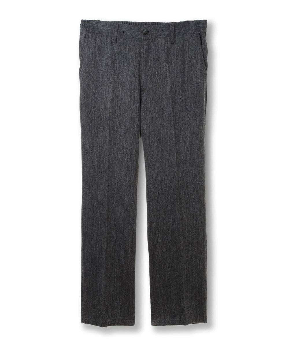 MEN'S BIGI デニム調ツイードストレッチパンツ グレー