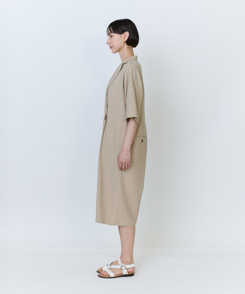 LOISIR テンセルコットンリネンオールインワン ベージュ