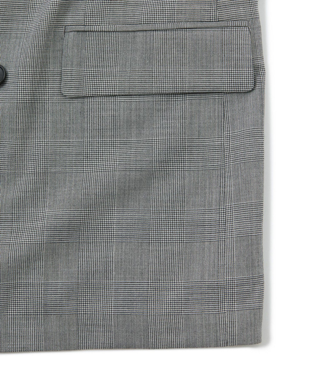 MEN'S BIGI SMART MERINOウールトロピカル/グレンチェック ダブルジャケット＜防シワ＞＜軽量＞＜ストレッチ＞ ブラック系その他