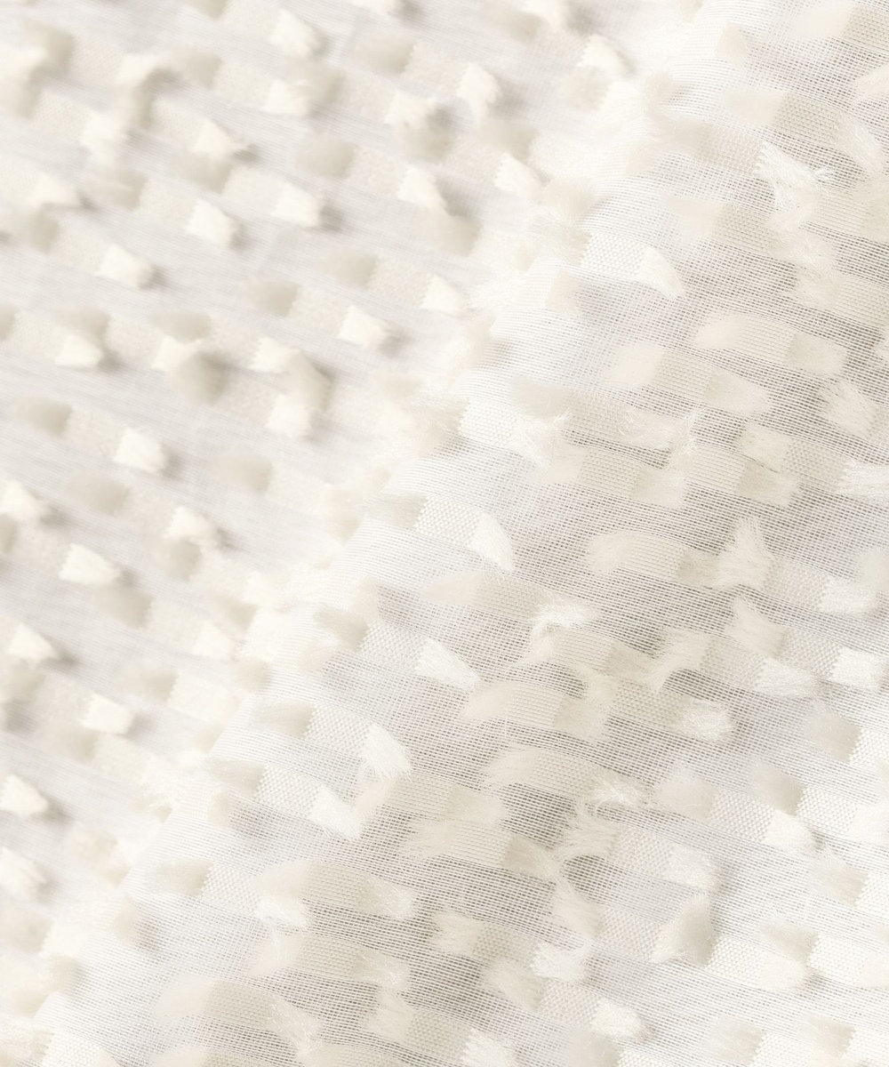 DÉPAREILLÉ TAPE CUT JACQUARD SKIRT / テープカットジャガードスカート ホワイト